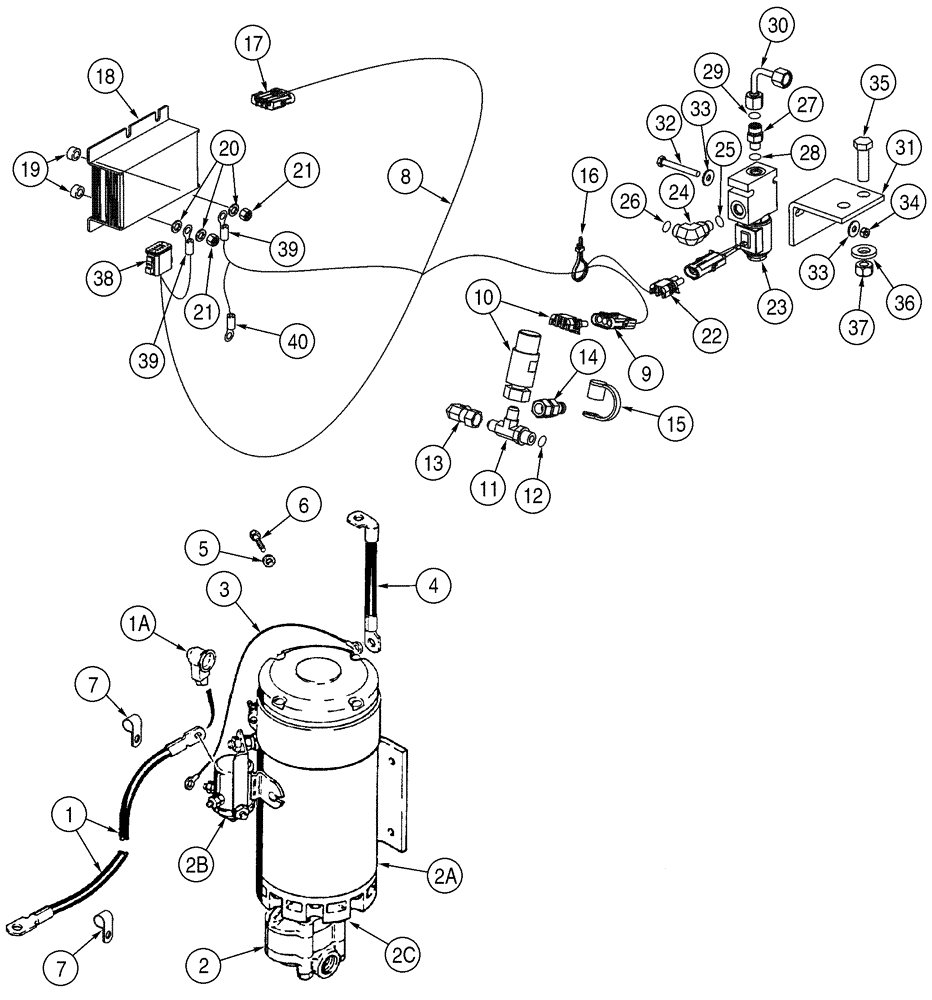 Схема запчастей Case 921C - (04-21) - ELECTRICAL - STEERING, AUXILIARY JEE0125433- (04) - ELECTRICAL SYSTEMS