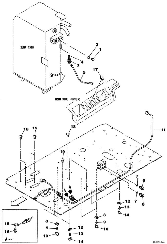 Схема запчастей Case CX130B - (08-99[01]) - HYDRAULIC CIRCUIT - PLUG, BLANK-OFF - WITH DOZER BLADE (08) - HYDRAULICS