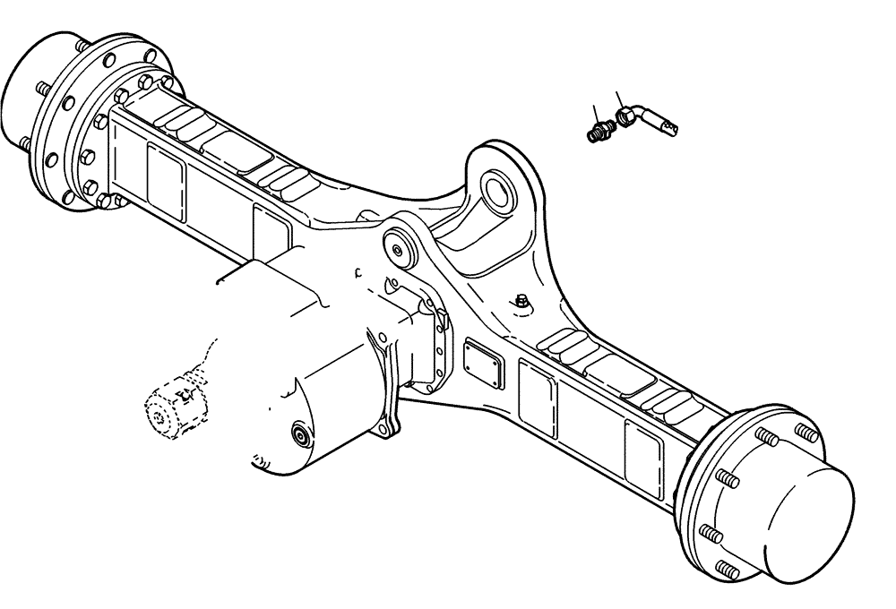 Схема запчастей Case 321E - (02.211[2988820000]) - REAR AXLE FAST GEAR SELF-LOCKING (27) - REAR AXLE SYSTEM