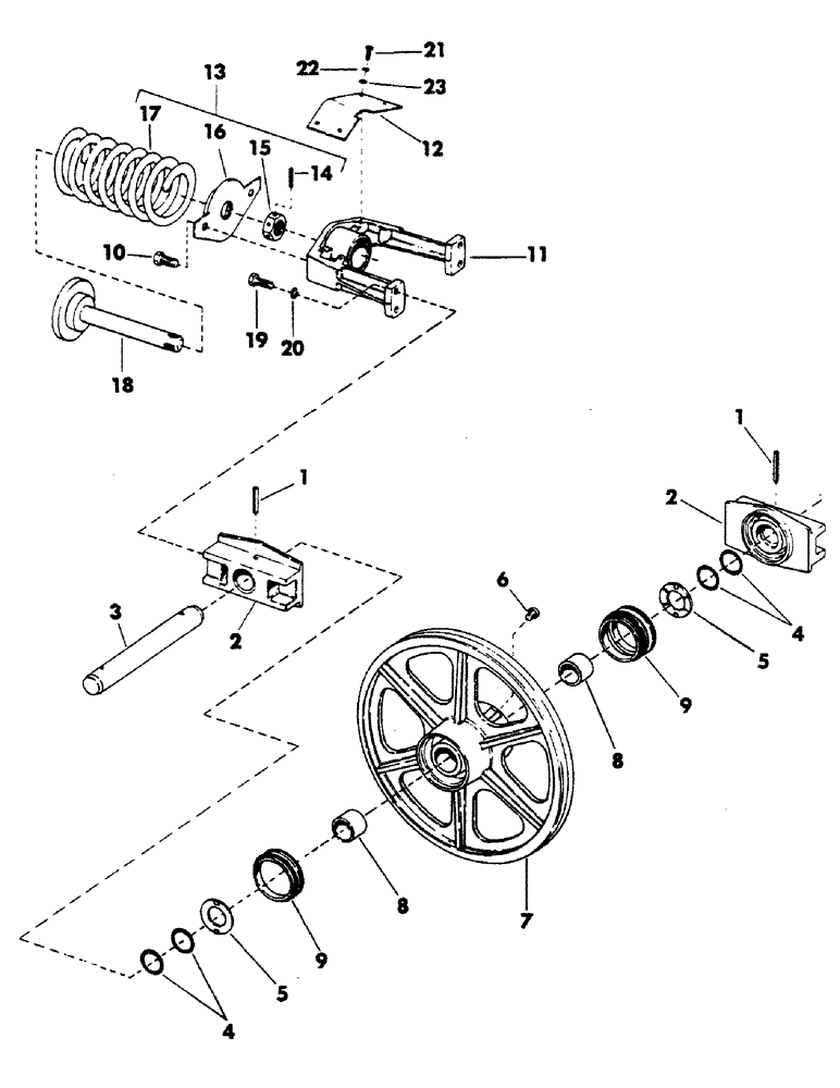 Схема запчастей Case 40EC - (010) - IDLER WHEEL AND TRACK ADJUSTER (04) - UNDERCARRIAGE