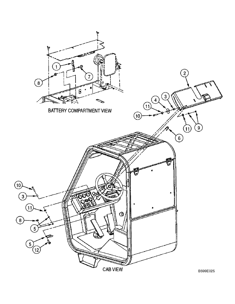 Схема запчастей Case 688G - (9-24) - VANDAL PROTECTION OPTION (09) - CHASSIS/ATTACHMENTS