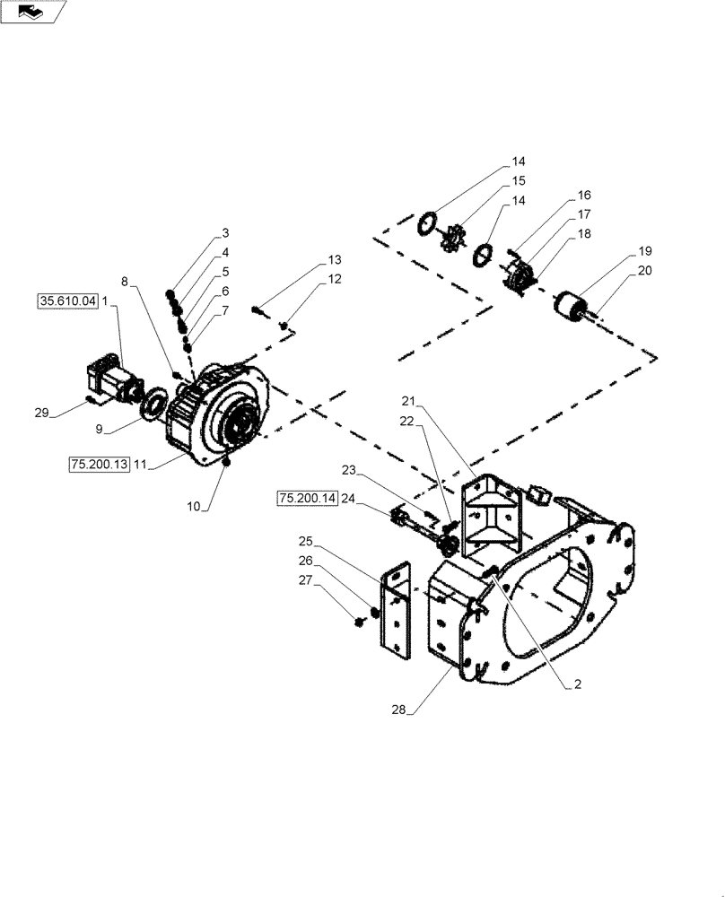 Схема запчастей Case SV212 - (75.200.03[03]) - DRUM, SMOOTH VIBRATORY (ACE) - ASN NANTC2081 (75) - SOIL PREPARATION