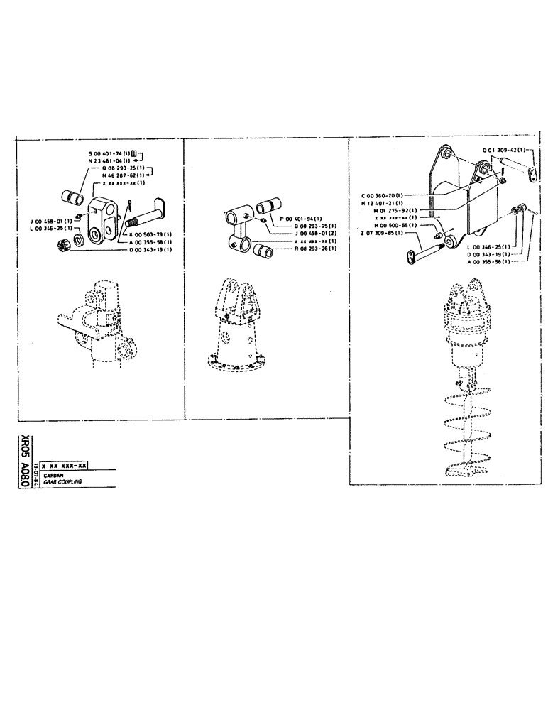 Схема запчастей Case 160CL - (318) - GRAB COUPLING (14) - DIPPERSTICKS