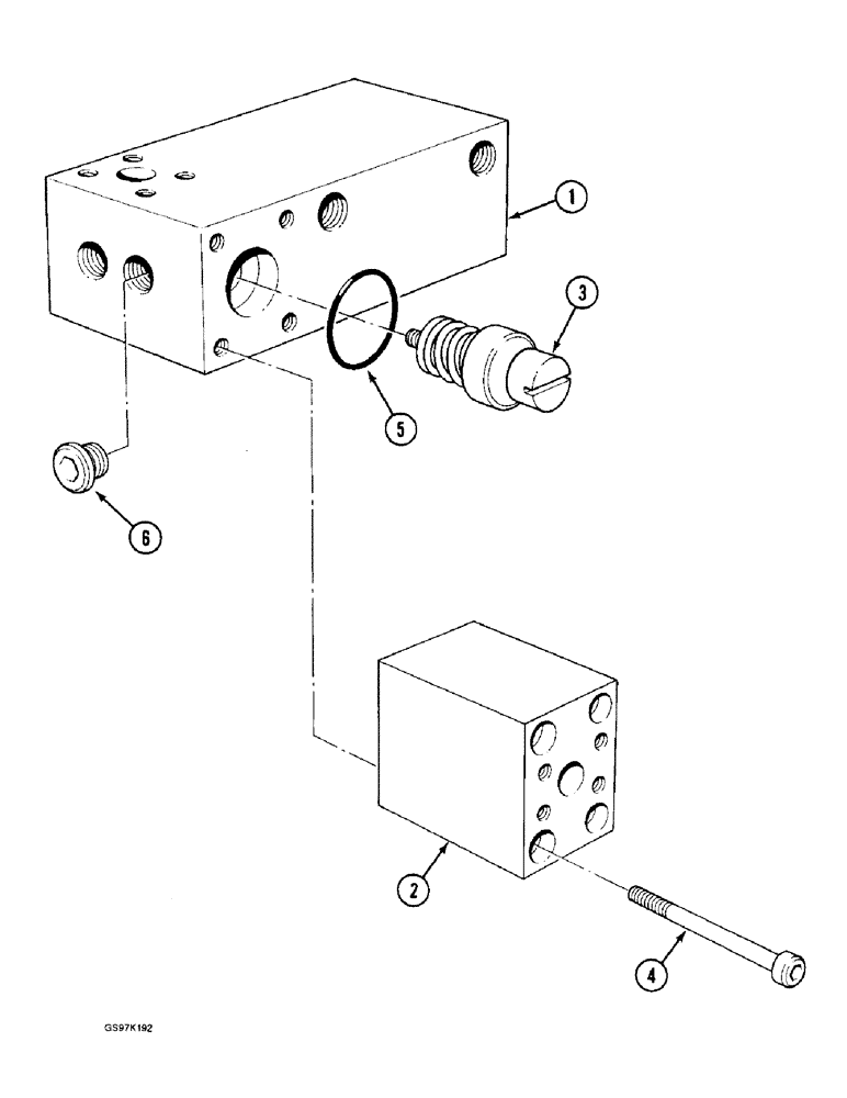 Схема запчастей Case 888 - (8G-28) - BLOCK ASSEMBLY, BOOM HOSES (08) - HYDRAULICS