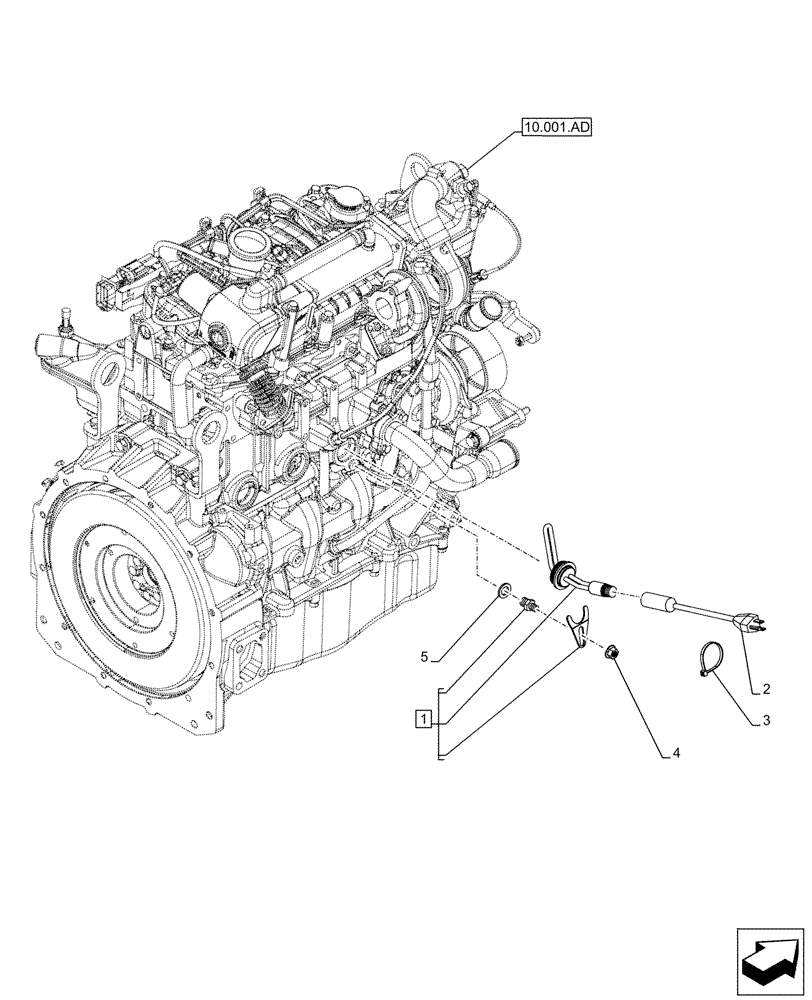 Схема запчастей Case TR320 - (55.202.AE[01]) - BLOCK HEATER NA (SR200-TV380) (55) - ELECTRICAL SYSTEMS