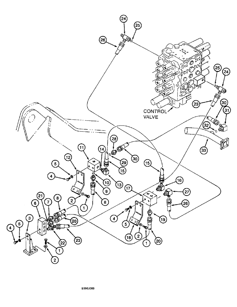 Схема запчастей Case 9060B - (8-180) - LOAD HOLDING OPTION, BASIC HYDRAULICS (08) - HYDRAULICS