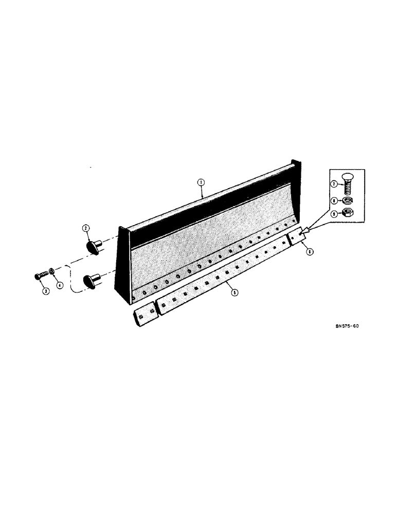 Схема запчастей Case 420B - (098) - BULLDOZER BLADE (MOUNTS ON LOADER ARMS) (18) - ATTACHMENT ACCESSORIES