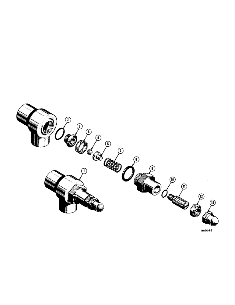 Схема запчастей Case 800 - (238[1]) - 33959 SPECIAL RELIEF VALVE (07) - HYDRAULIC SYSTEM