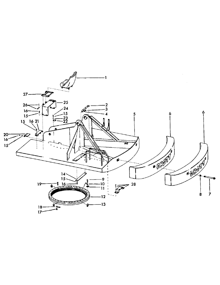 Схема запчастей Case 40EC - (D01) - COUNTERWEIGHTS, TURNTABLE, BEARING AND ATTACHING PARTS (05) - UPPERSTRUCTURE CHASSIS