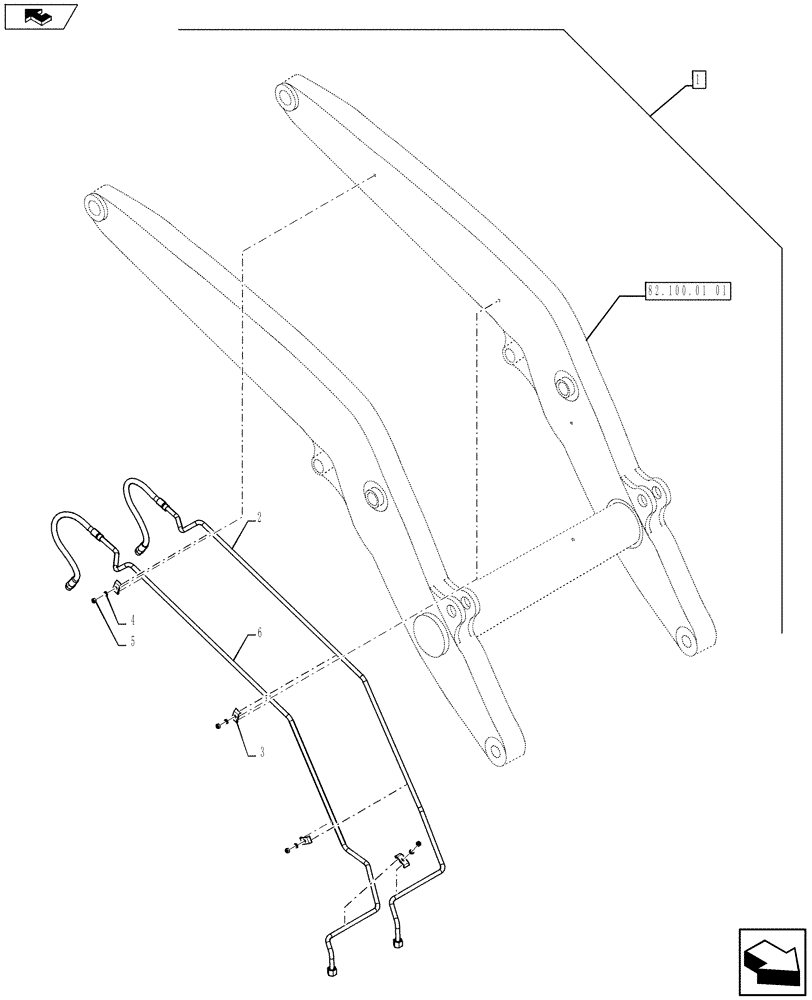 Схема запчастей Case 590SN - (88.035.24[03]) - DIA KIT, MECH CONTROLS, 3 SPOOLS, POWERSHIFT TRANSMISSION (88) - ACCESSORIES