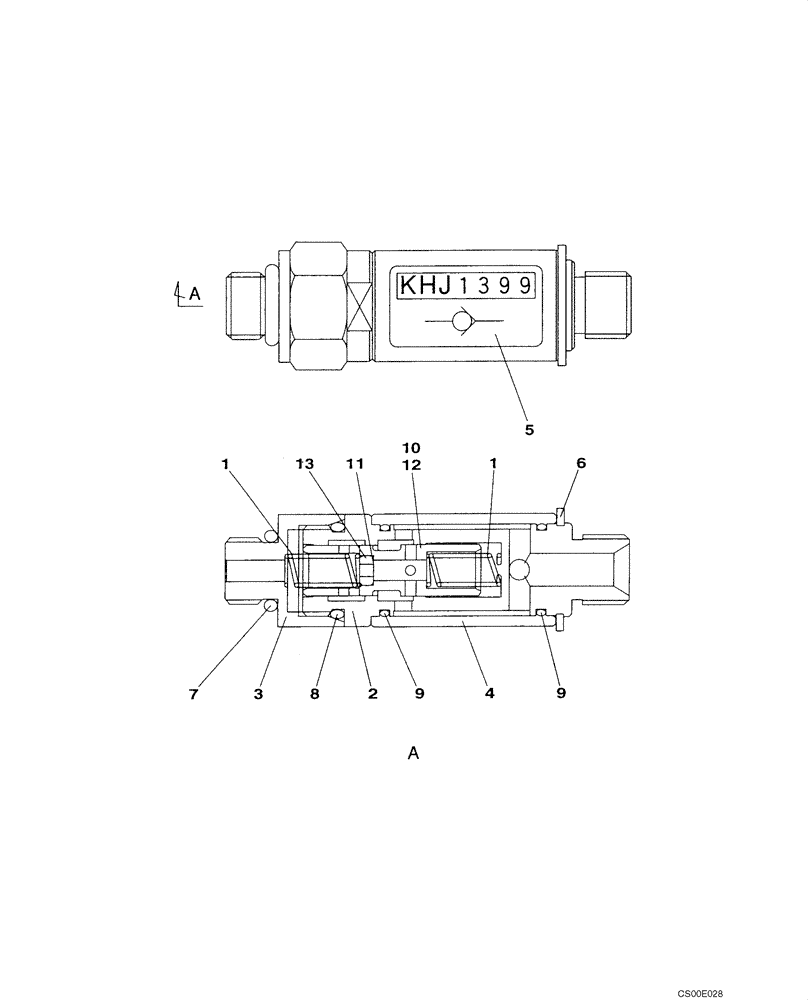 Схема запчастей Case CX210BLR - (08-70) - VALVE, CUSHION - PILOT CONTROL LINES (08) - HYDRAULICS