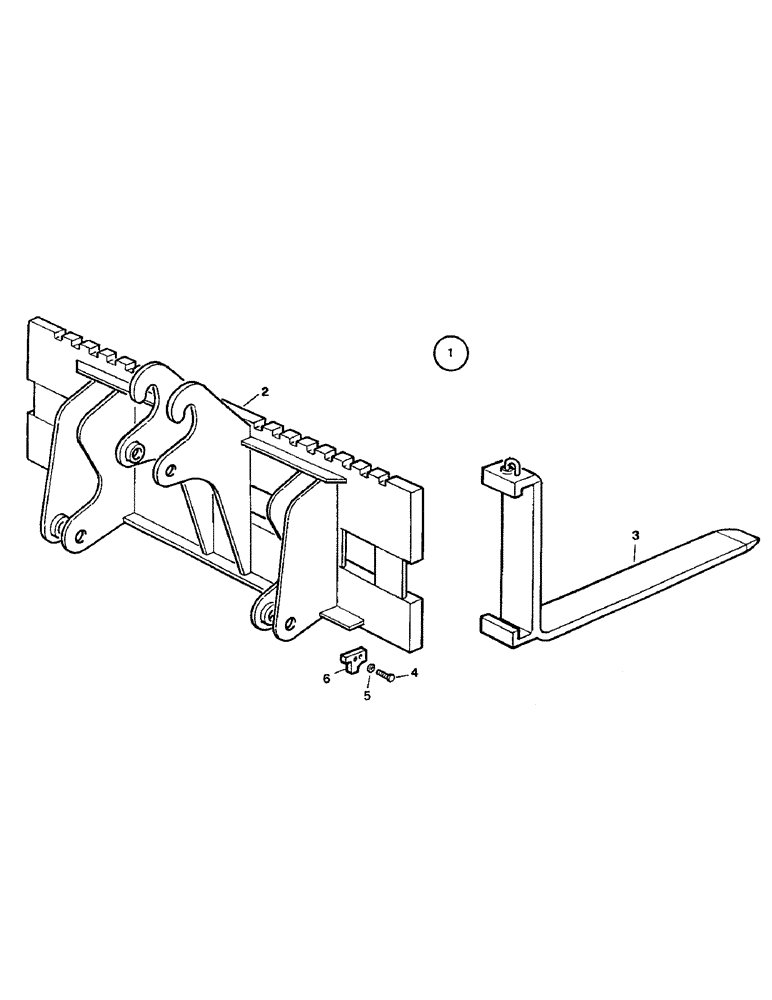 Схема запчастей Case 221B - (9-35J) - FORK - QUICK COUPLER, 121B (DAH1216844-) (09) - CHASSIS/ATTACHMENTS