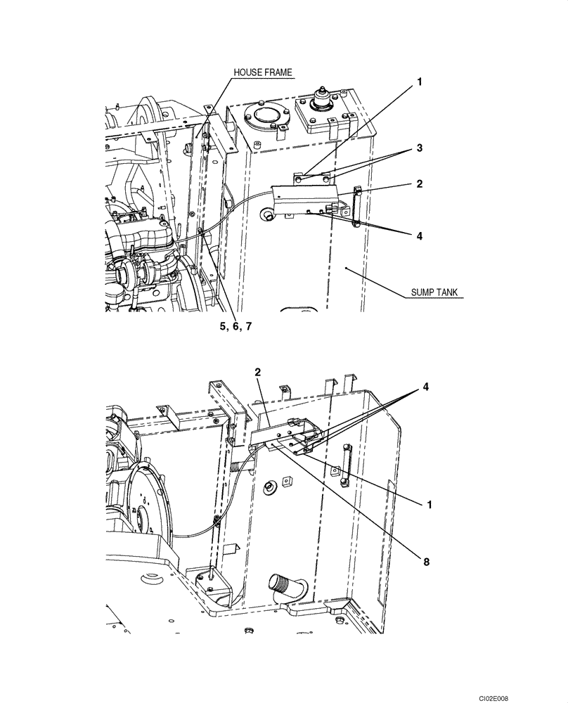 Схема запчастей Case CX135SR - (03-10) - GOVERNOR CONTROL - ENGINE SHUTOFF (03) - FUEL SYSTEM