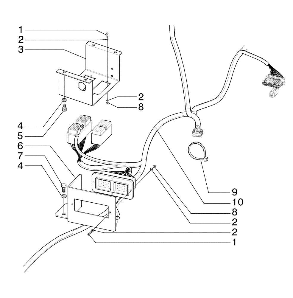 Схема запчастей Case 865B AWD - (04-09[01]) - ELECTRICAL SYSTEM, REAR FRAME (04) - ELECTRICAL SYSTEMS