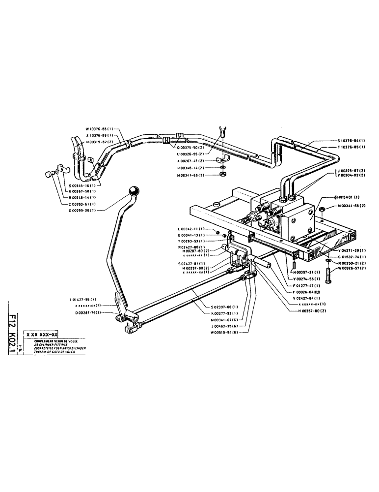 Схема запчастей Case LC80M - (054) - JIB CYLINDER FITTINGS 