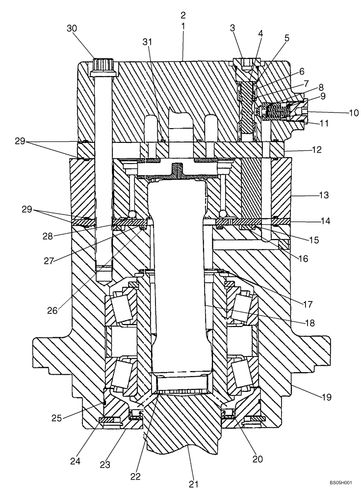 Схема запчастей Case 40XT - (06-21) - MOTOR ASSY, NORTH AMERICAN MODELS WITH MECHANICAL BRAKES (06) - POWER TRAIN