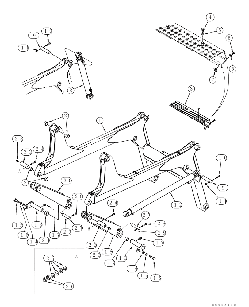 Схема запчастей Case 75XT - (09-01) - FRAME - LOADER LIFT (NOV 14 2011 2:11PM) (09) - CHASSIS