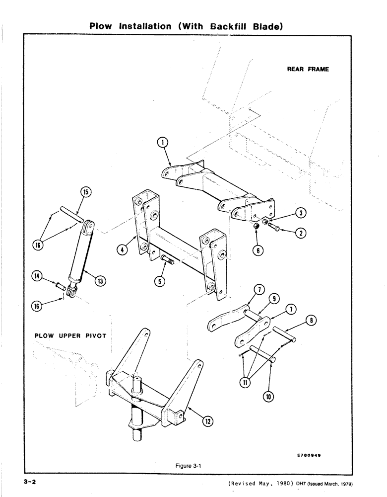 Схема запчастей Case DH7 - (3-02) - PLOW INSTALLATION (WITH BACKFILL BLADE) (89) - TOOLS