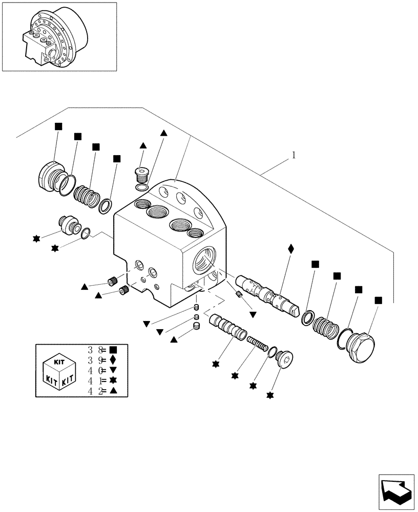 Схема запчастей Case CX16B - (3.010[04]) - TRAVEL MOTOR - COMPONENTS (48) - TRACKS & TRACK SUSPENSION