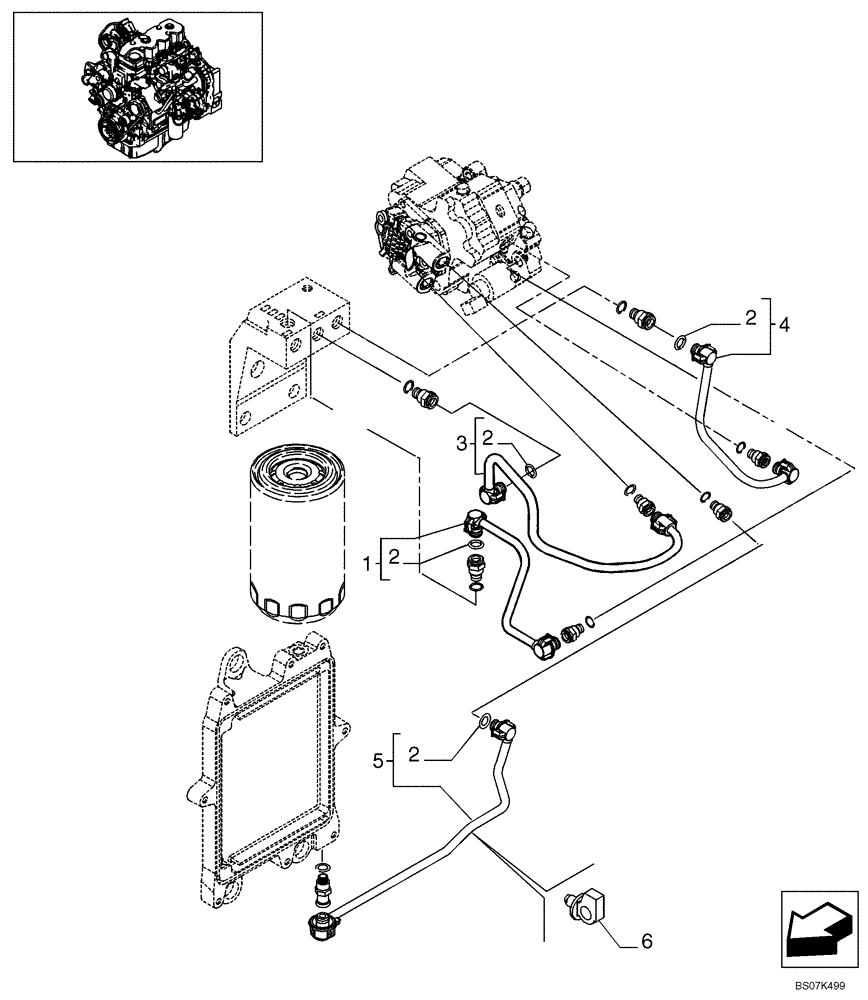 Схема запчастей Case 750L - (03-06) - FUEL INJECTION SYSTEM (03) - FUEL SYSTEM