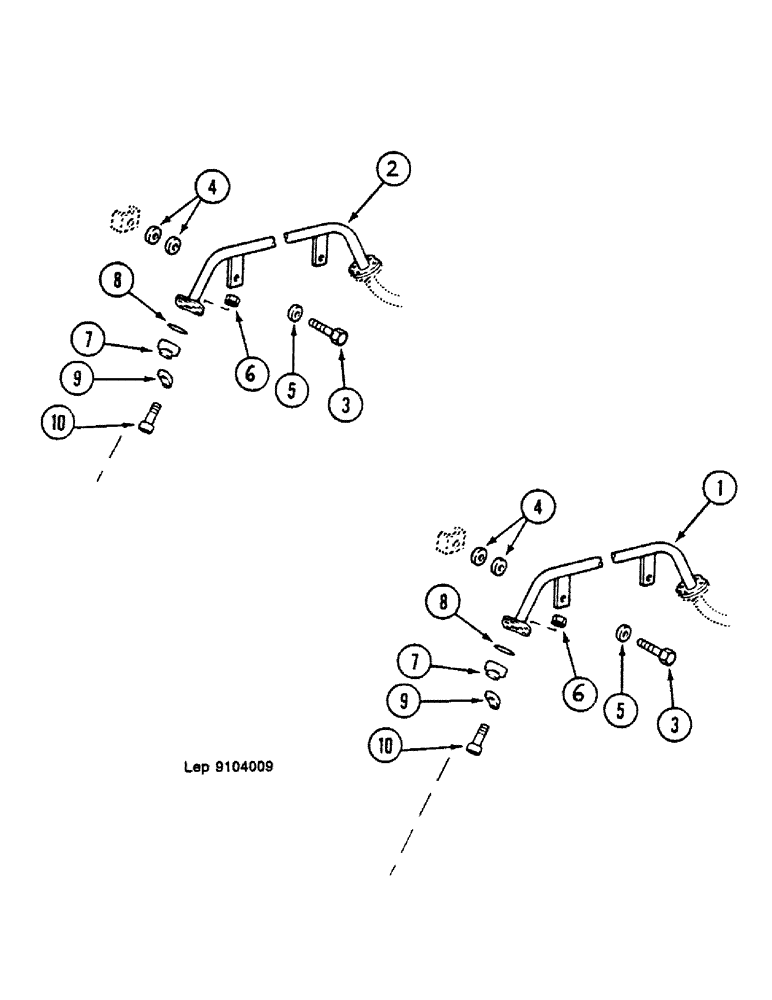 Схема запчастей Case 688 - (26) - DIPPERSTICK HYDRAULIC CIRCUIT (1.60M-2.10M-2.20M) 