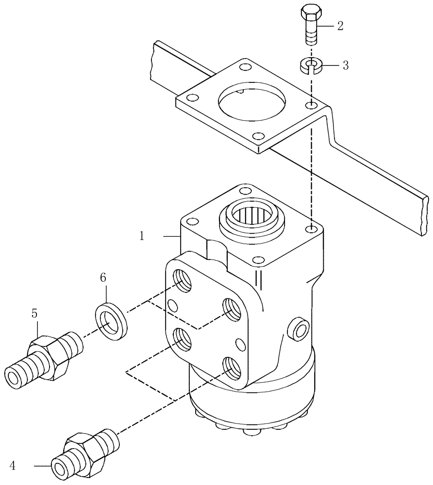 Схема запчастей Case 330 - (43A00010752[01]) - STEERING SYSTEM -STEERING POWER INSTALLATION (09) - Implement / Hydraulics / Frame / Brakes