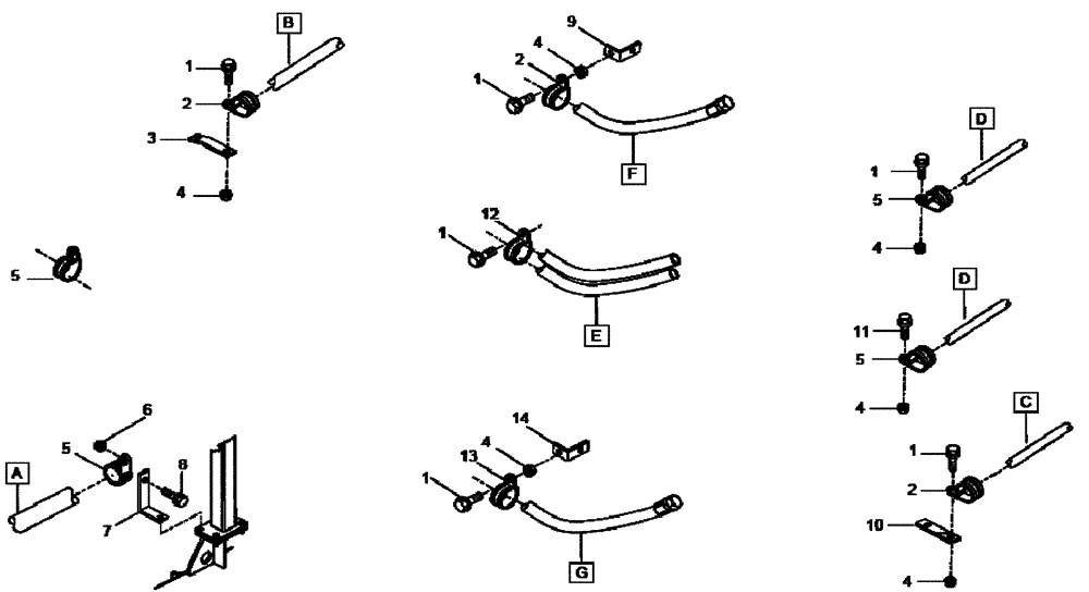 Схема запчастей Case 330B - (49A00001113[001]) - PNEUMATIC LINES, FRONT FRAME (P.I.N. HHD0330BN7PG57000 AND AFTER) (84188876) (09) - Implement / Hydraulics / Frame / Brakes