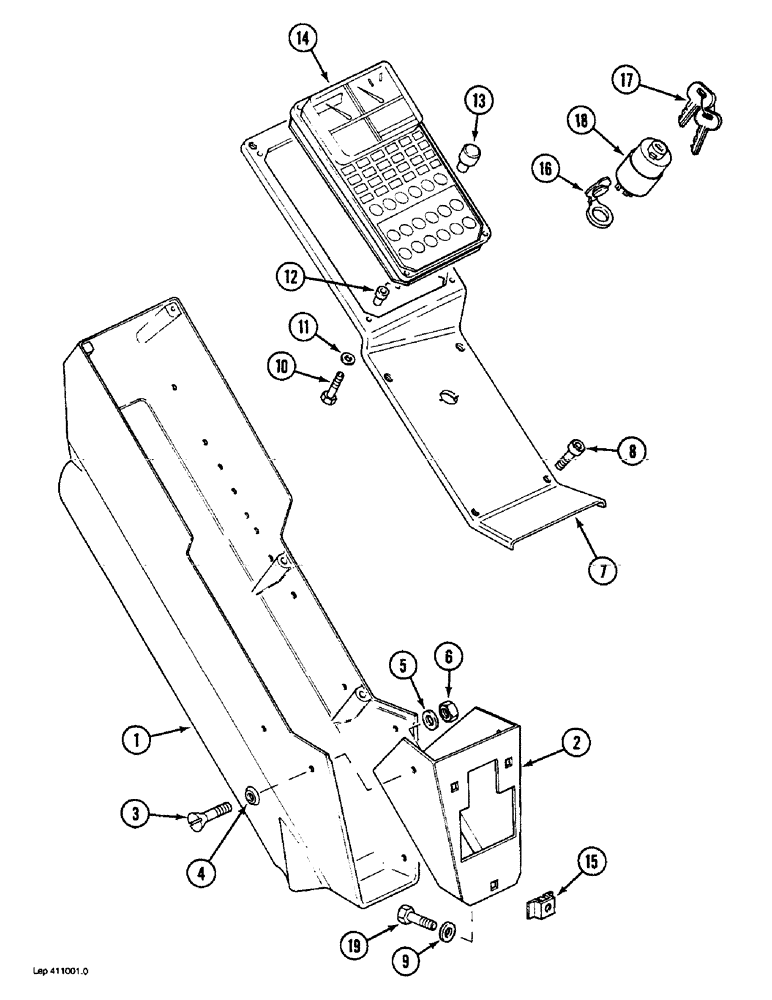 Схема запчастей Case 1088 - (4-36) - INSTRUMENT PANEL, P.I.N. FROM 20224 AND AFTER, P.I.N. FROM 106912 AND AFTER (04) - ELECTRICAL SYSTEMS