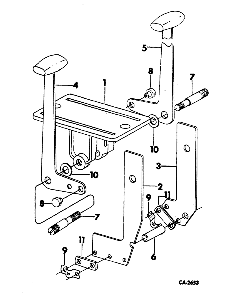 Схема запчастей Case 3400 - (102) - TROTTLE CONTROL (10) - ENGINE