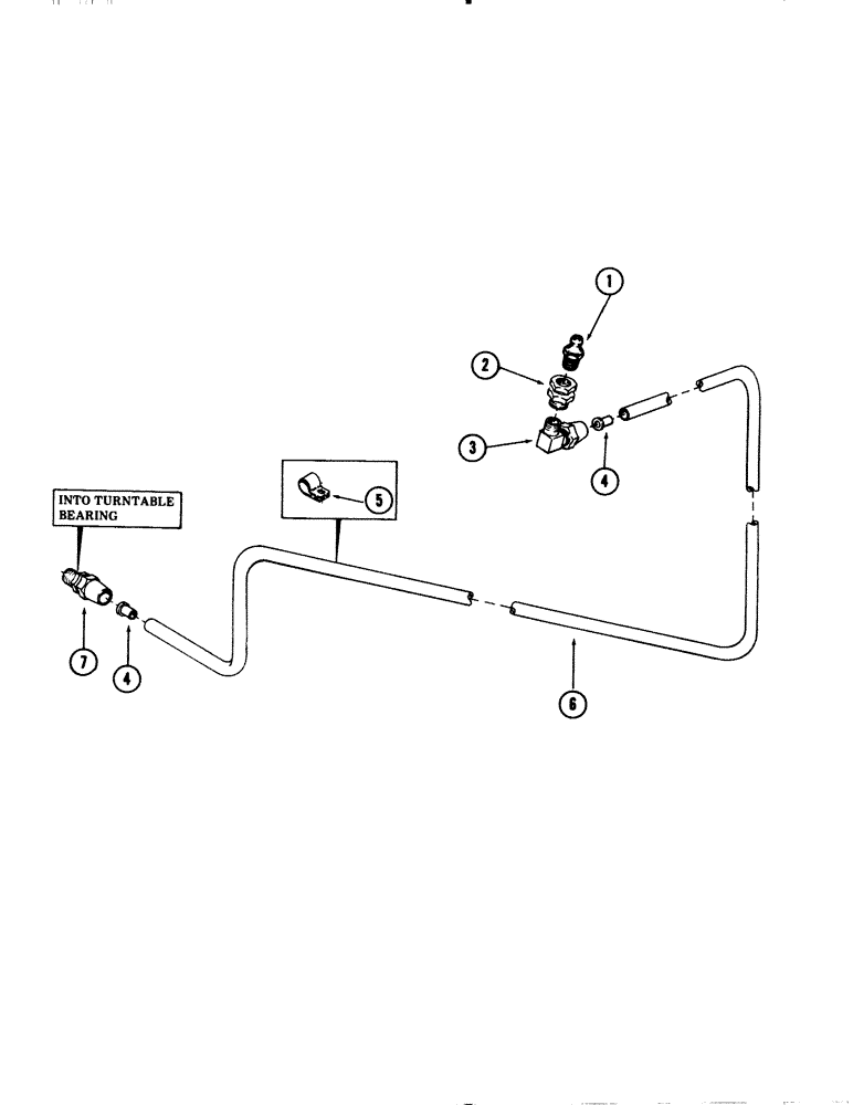 Схема запчастей Case 40 - (092) - TURNTABLE BEARING LUBRICATION LINE (39) - FRAMES AND BALLASTING