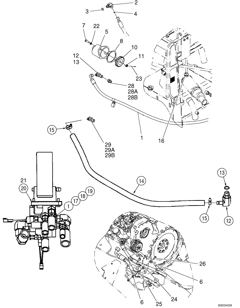 Схема запчастей Case 621D - (07-04) - HYDRAULICS - BRAKE, MAIN (07) - BRAKES