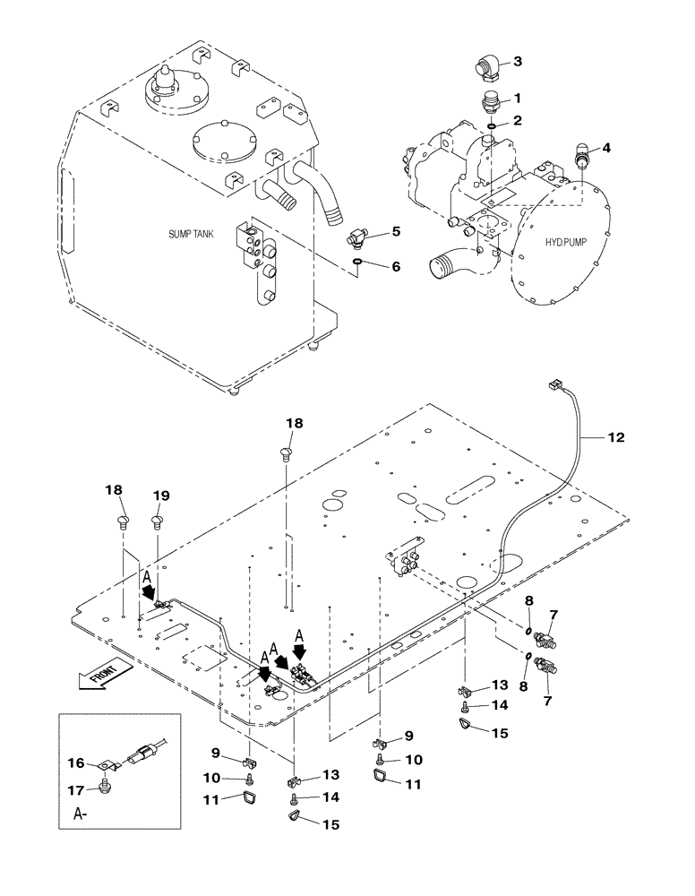 Схема запчастей Case CX350C - (08-032[00]) - HYDRAULIC CIRCUIT - PLUG, BLANK-OFF (STANDARD) (08) - HYDRAULICS