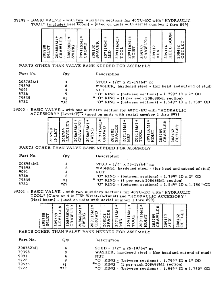 Схема запчастей Case 40EC - (H12) - HYDRAULIC VALVES INTRODUCTION (CONTD), MAIN VALVE BANK (07) - HYDRAULIC SYSTEM