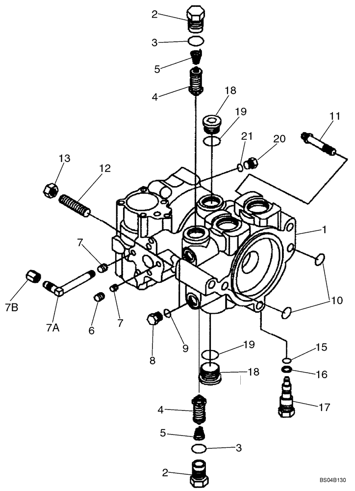 Схема запчастей Case 420CT - (06-13) - PUMP, TANDEM (06) - POWER TRAIN