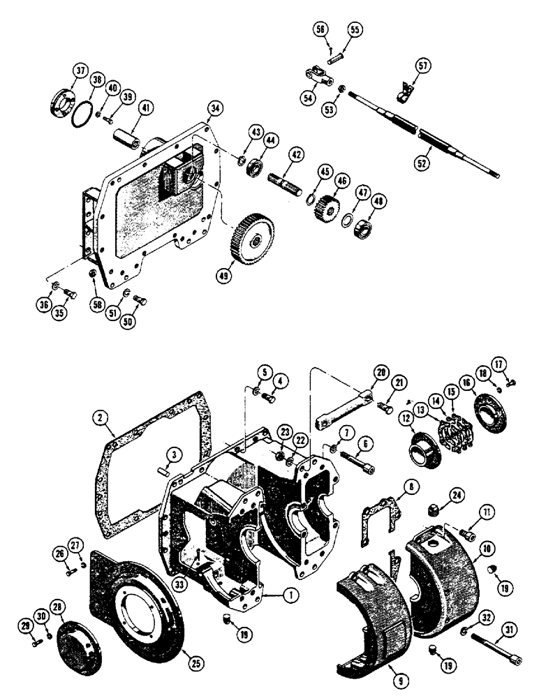 Схема запчастей Case 600 - (258) - WINCH INSTALLATION, CASE & EXTERNAL PARTS (05) - UPPERSTRUCTURE CHASSIS