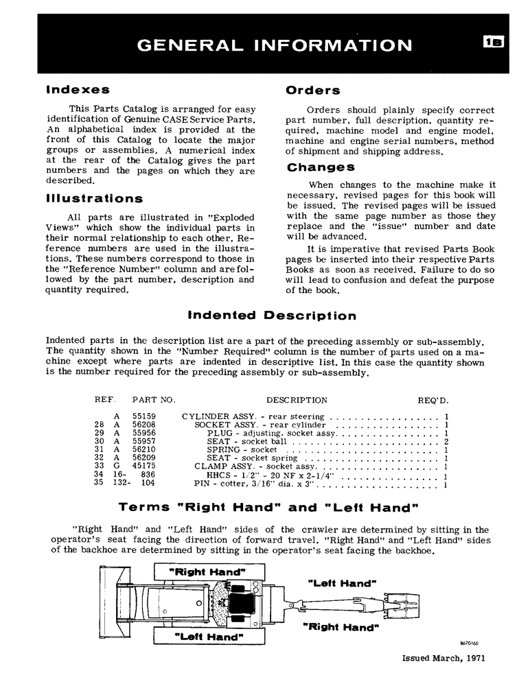 Схема запчастей Case 850 - (001B) - GENERAL INFORMATION (00) - GENERAL