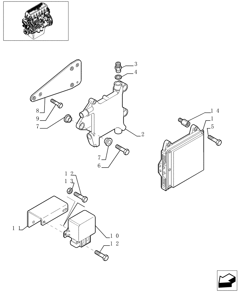 Схема запчастей Case F3BE0684E B003 - (0.17.0[01]) - ELECTRONIC INJECTION (504041385) 