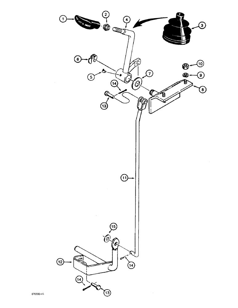 Схема запчастей Case 480F - (6-40) - FRONT DRIVE AXLE CONTROL (06) - POWER TRAIN