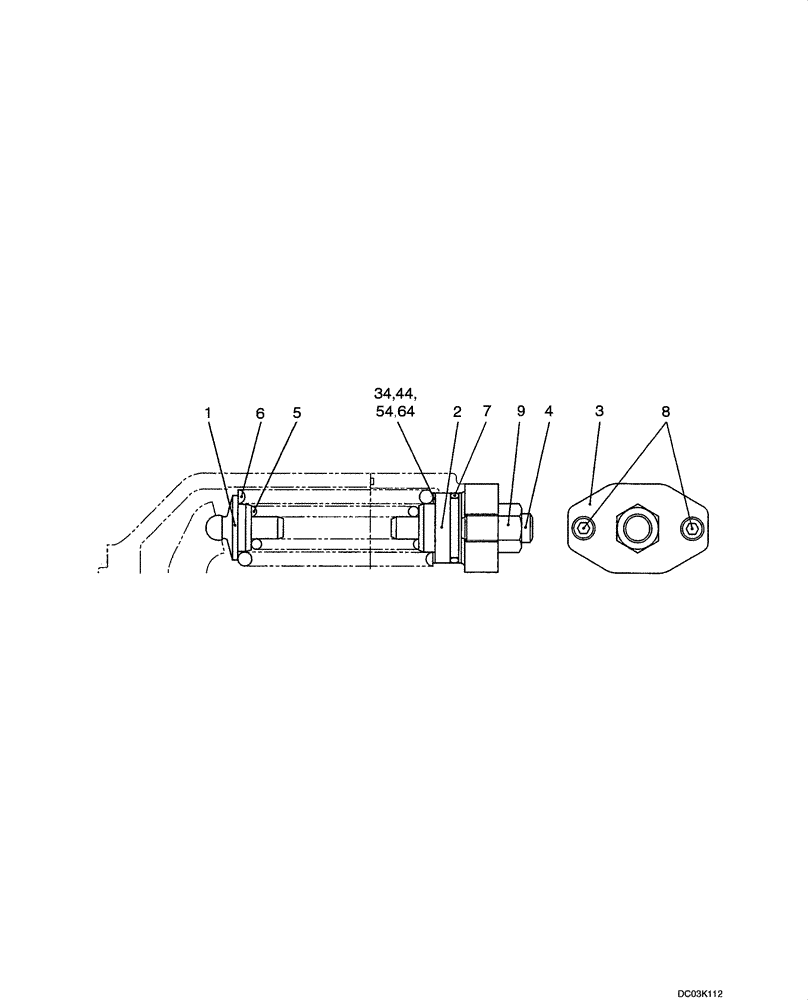 Схема запчастей Case CX47 - (08-23[00]) - PUMP - SPRING (08) - HYDRAULICS