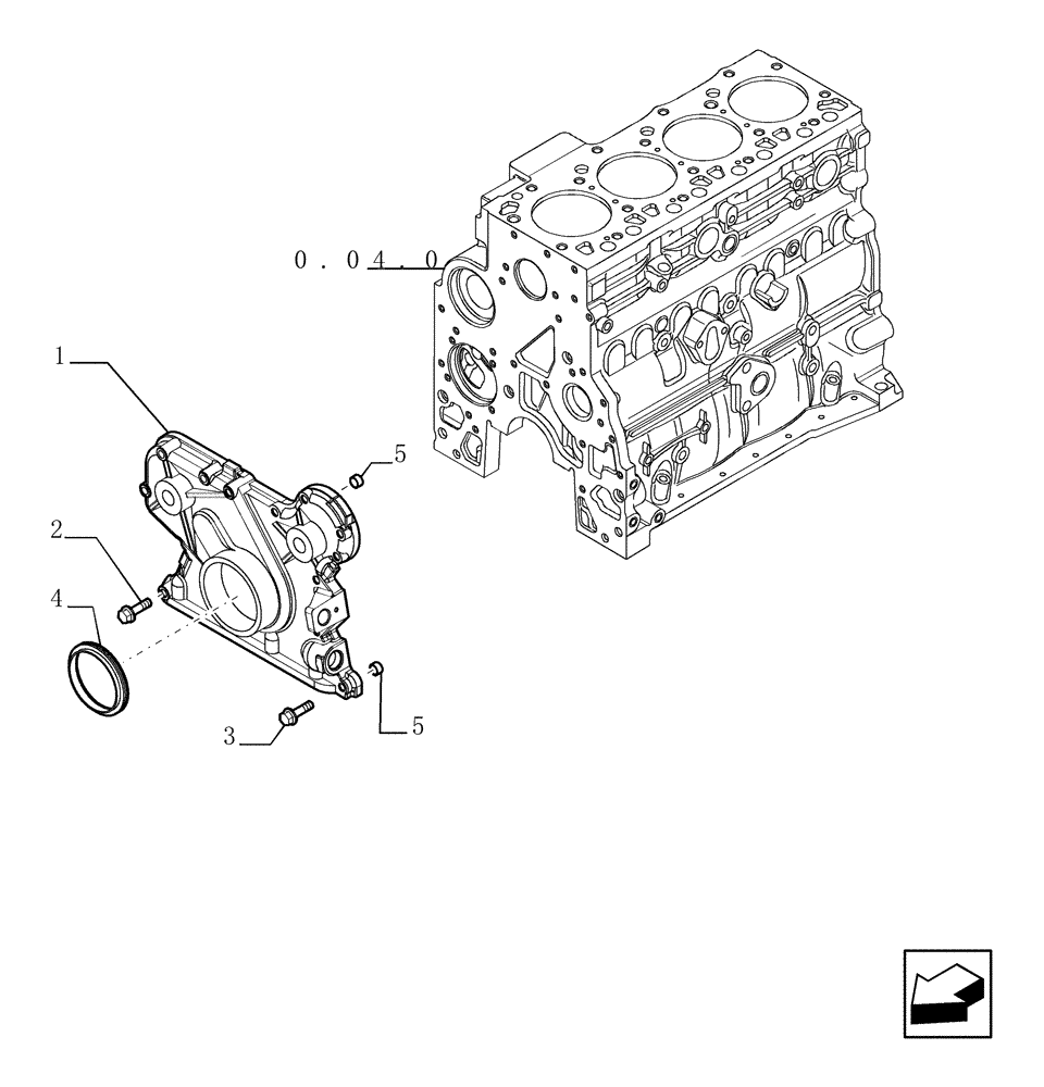 Схема запчастей Case TX1055 - (0.04.3[02]) - CRANKCASE COVERS (10) - ENGINE