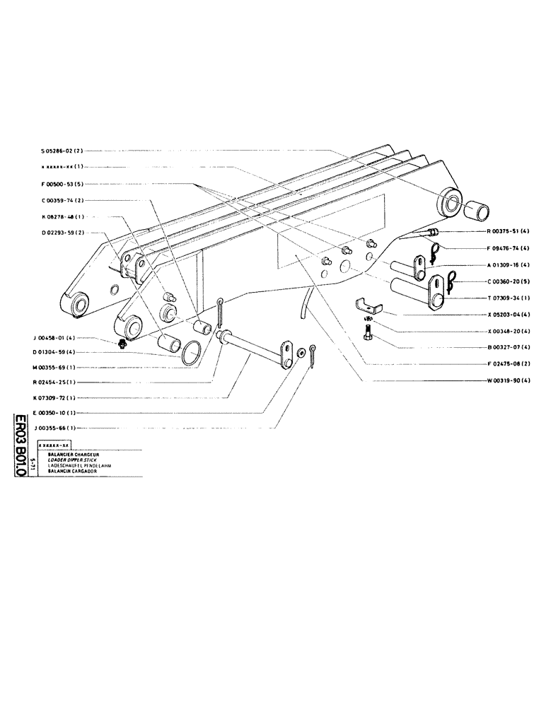 Схема запчастей Case RC200 - (112) - LOADER DIPPER STICK 