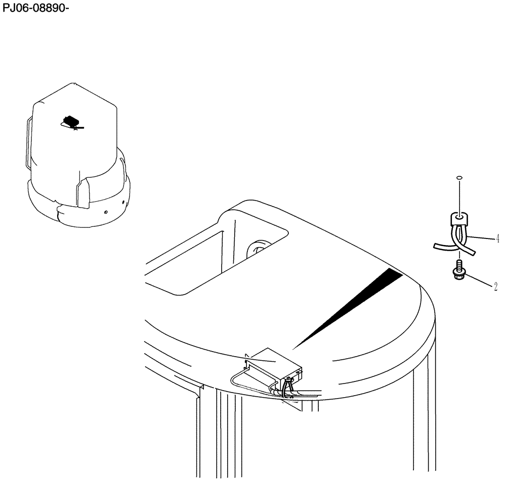 Схема запчастей Case CX50B - (756-18[1]) - RADIO INSTAL WITHOUT RADIO (55) - ELECTRICAL SYSTEMS