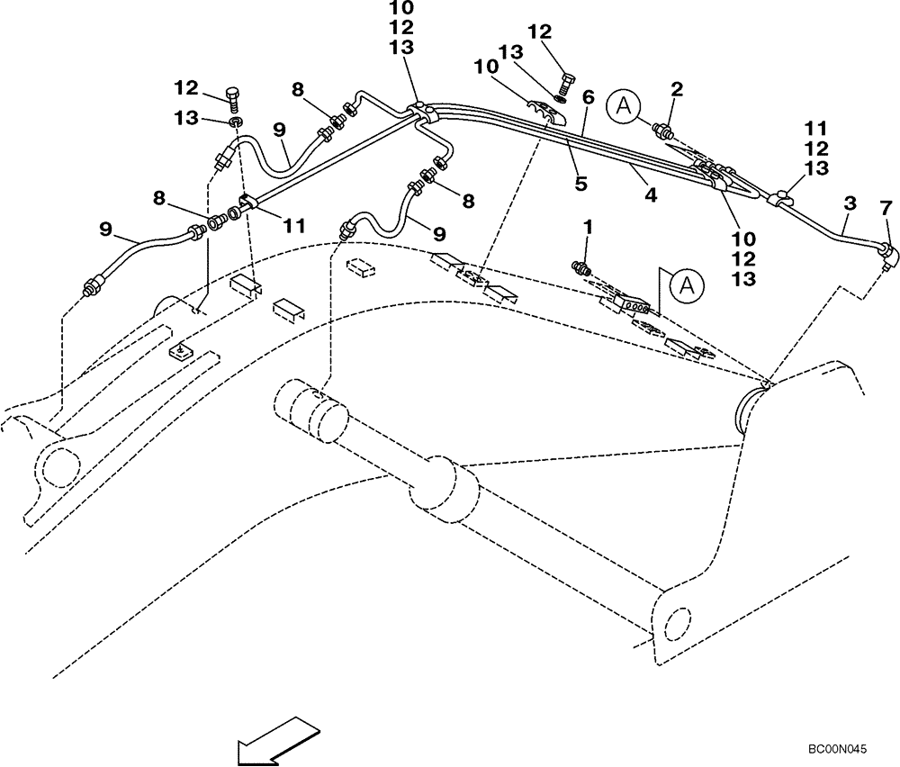 Схема запчастей Case CX290 - (09-42) - LUBRICATION CIRCUIT (09) - CHASSIS