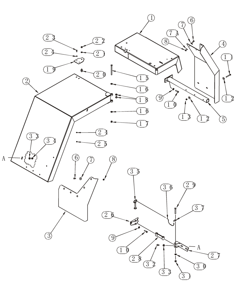 Схема запчастей Case 921C - (09-35) - FENDERS, REAR (09) - CHASSIS