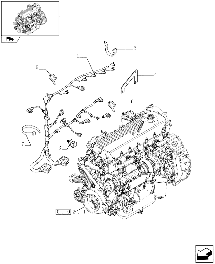 Схема запчастей Case F2CE9684H E003 - (0.17.3) - MOTOR ELECTRIC INSTALLATION (504134711 - 504162700) 