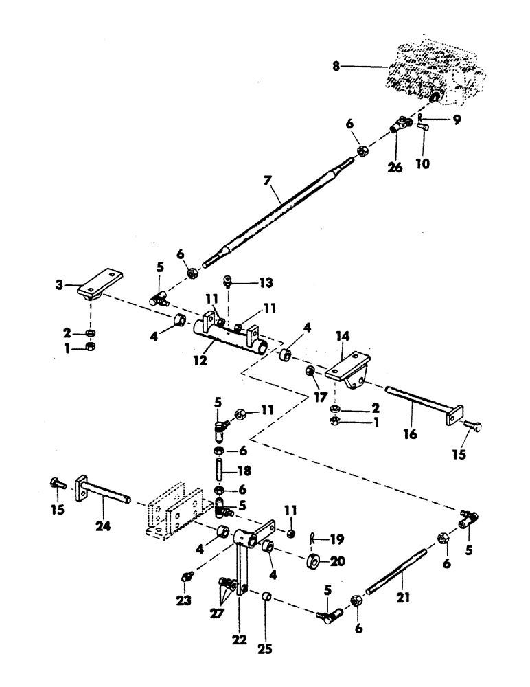 Схема запчастей Case 40EC - (056) - UTILITY CONTROL AND LINKAGE (05) - UPPERSTRUCTURE CHASSIS