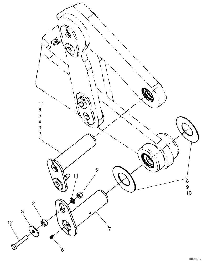 Схема запчастей Case 621E - (09-11) - BUCKETS - ATTACHMENT (XT LOADER) (09) - CHASSIS