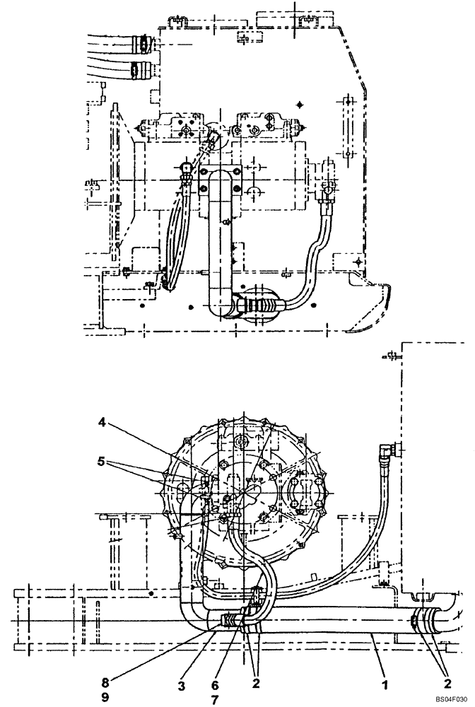 Схема запчастей Case CX160 - (08-03A) - HYDRAULICS - PUMP SUCTION LINE; P.I.N. DAC0716270 - (08) - HYDRAULICS