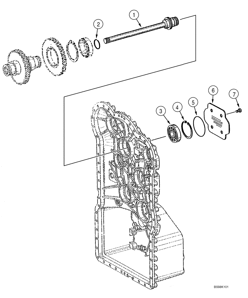 Схема запчастей Case 821C - (06-14) - TRANSMISSION - POWER TAKE OFF (Sep 29 2010 9:50AM) (06) - POWER TRAIN