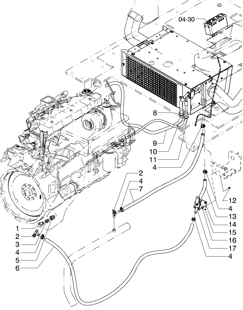 Схема запчастей Case 865B - (09-51[02]) - CAB, AIR CONDITIONER SYSTEM (09) - CHASSIS/ATTACHMENTS